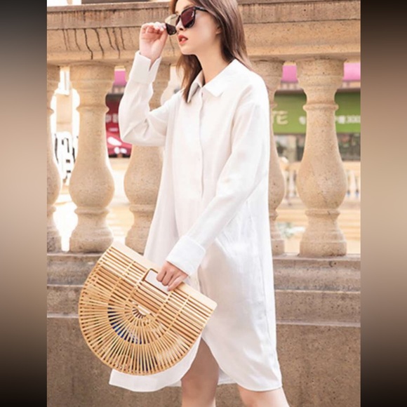 LAST CALL! 🌾 New! Handmade Bamboo Woven Tote Bag - Picture 5 of 11